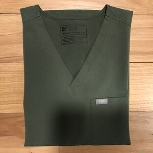 FIGS Catarina Scrub Top Moss Size Medium